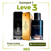 QUEIMA DE ESTOQUE - 3 Perfumes Masculinos Importados (100ml cada) - Sauvage Dior | One Million | 212 VIP Black